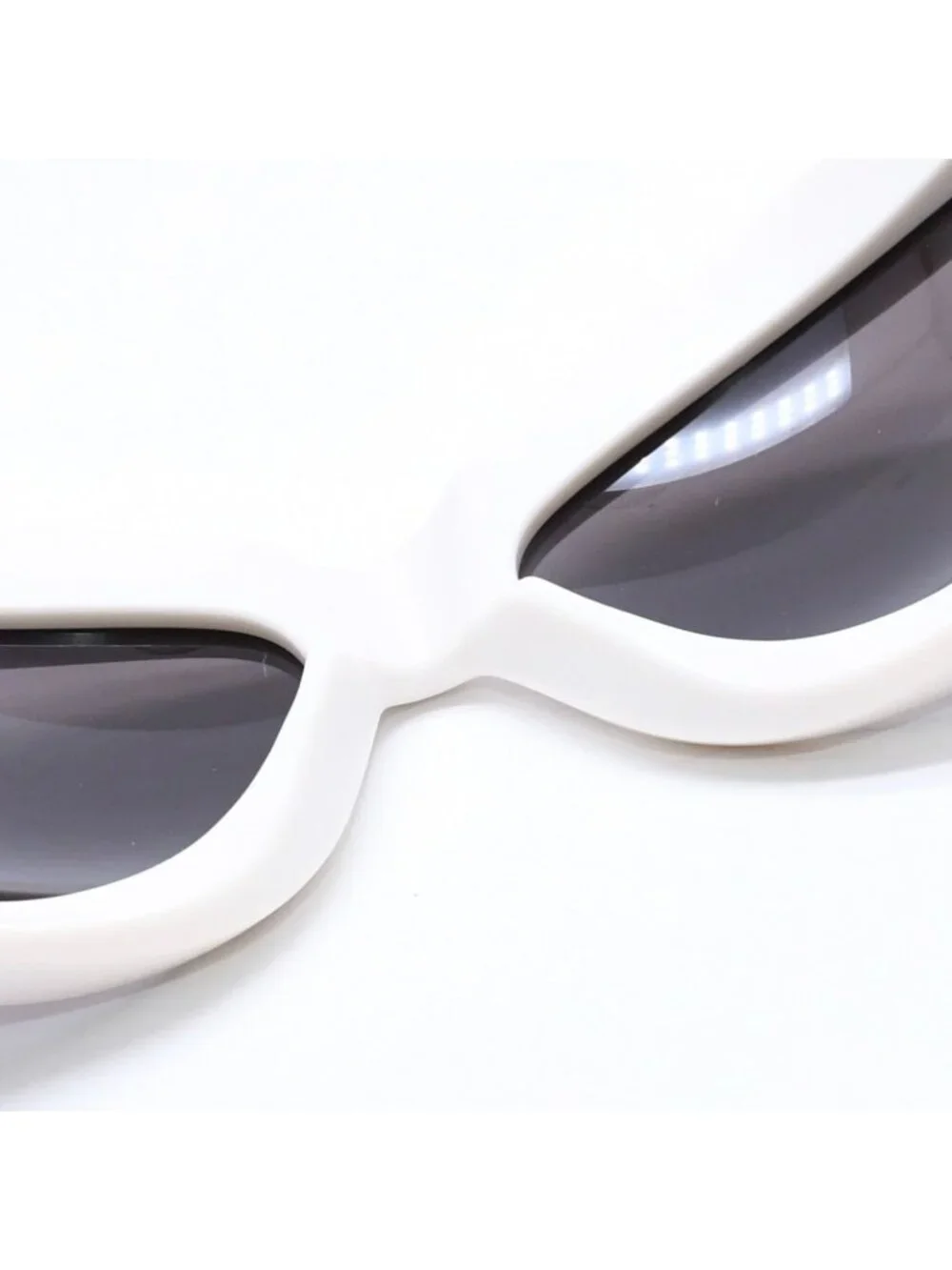 Bottega Veneta Shield Sunglasses Eyewear 63 Acetate White
